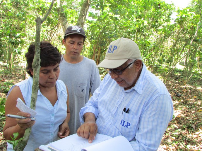 Técnicos del ILP realizaron ayer el diagnóstico de campo y ficha técnica para proyecto Santa Rosa, ubicado en el departamento de San Vicente.